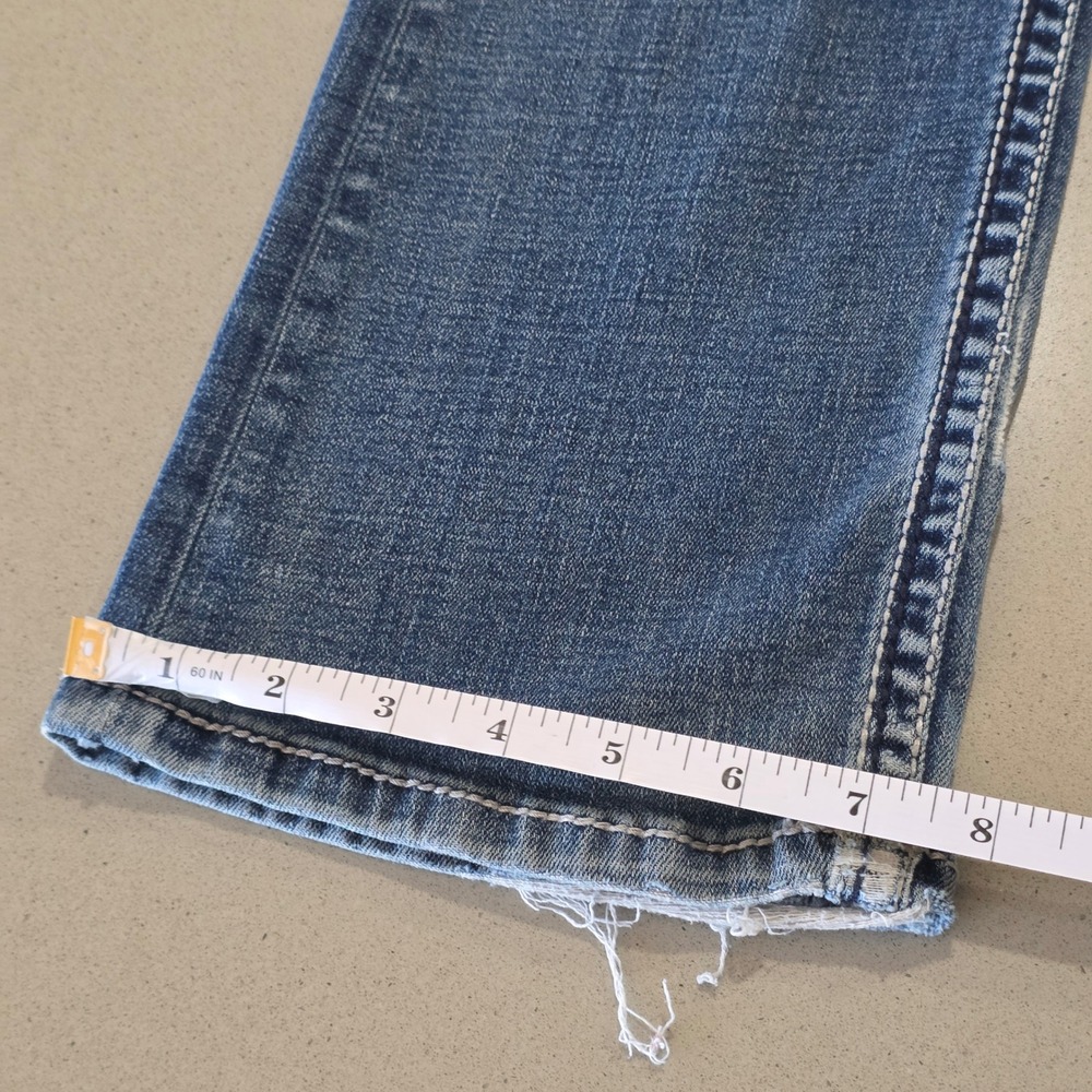 BKE Aden Mens Straight Leg Jeans 29x32 Medium Wash Distressed Denim - Picture 3 of 8